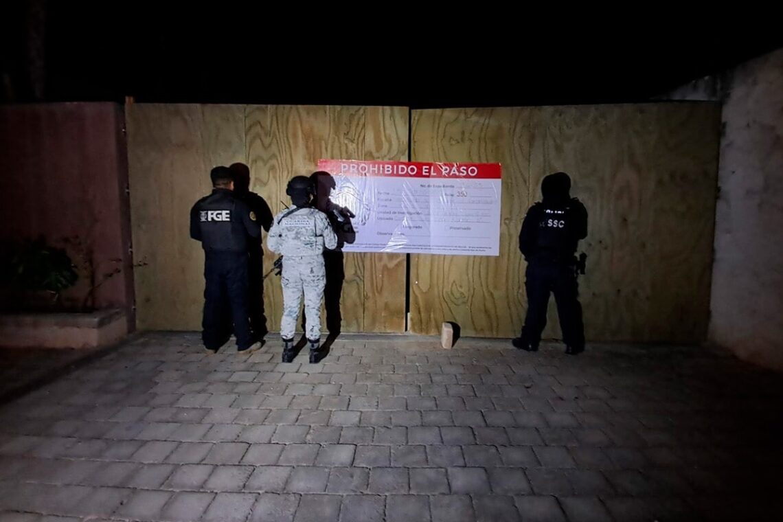 Aseguran drogas durante cinco cateos en Tulum