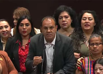 Bloque feminista termina arropando a Cuautemoc Blanco en la Cámara de Diputados