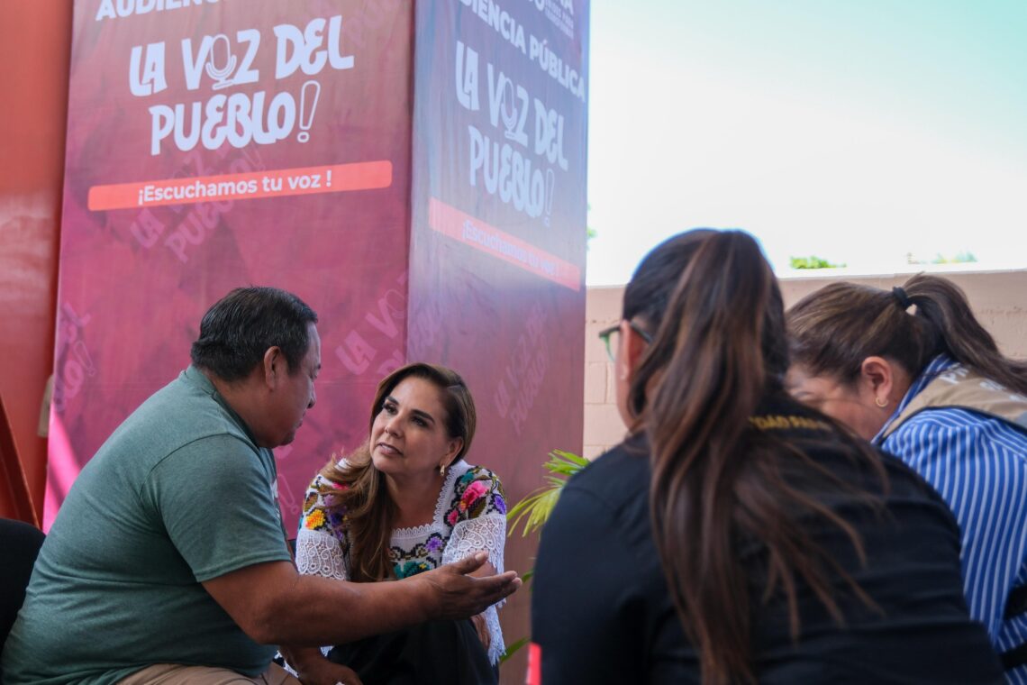 Atiende Mara Lezama a habitantes de Puerto Aventuras, con la audiencia “La Voz del Pueblo”