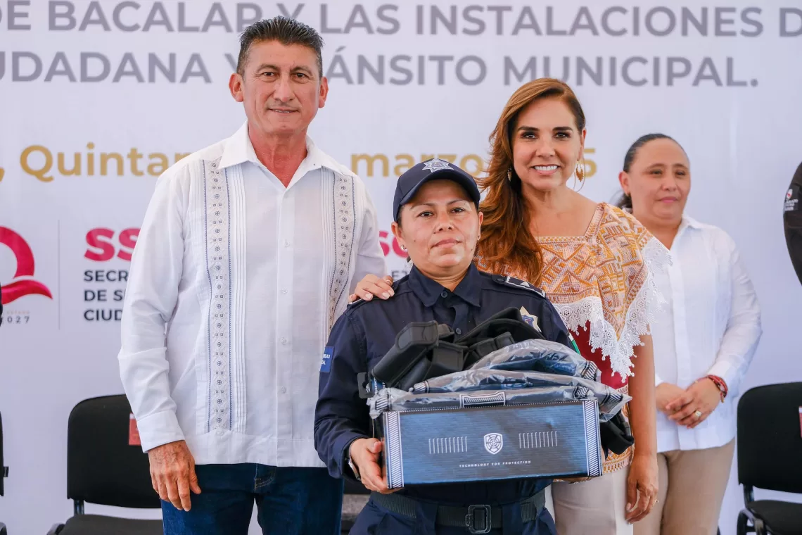 Pone en servicio Mara Lezama el C2 y 7 Puntos de Monitoreo en Bacalar