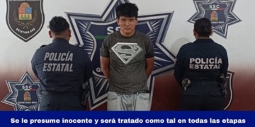 Detienen a hombre por agredir a policías tras persecución, intentó huir zigzagueando entre vehículos