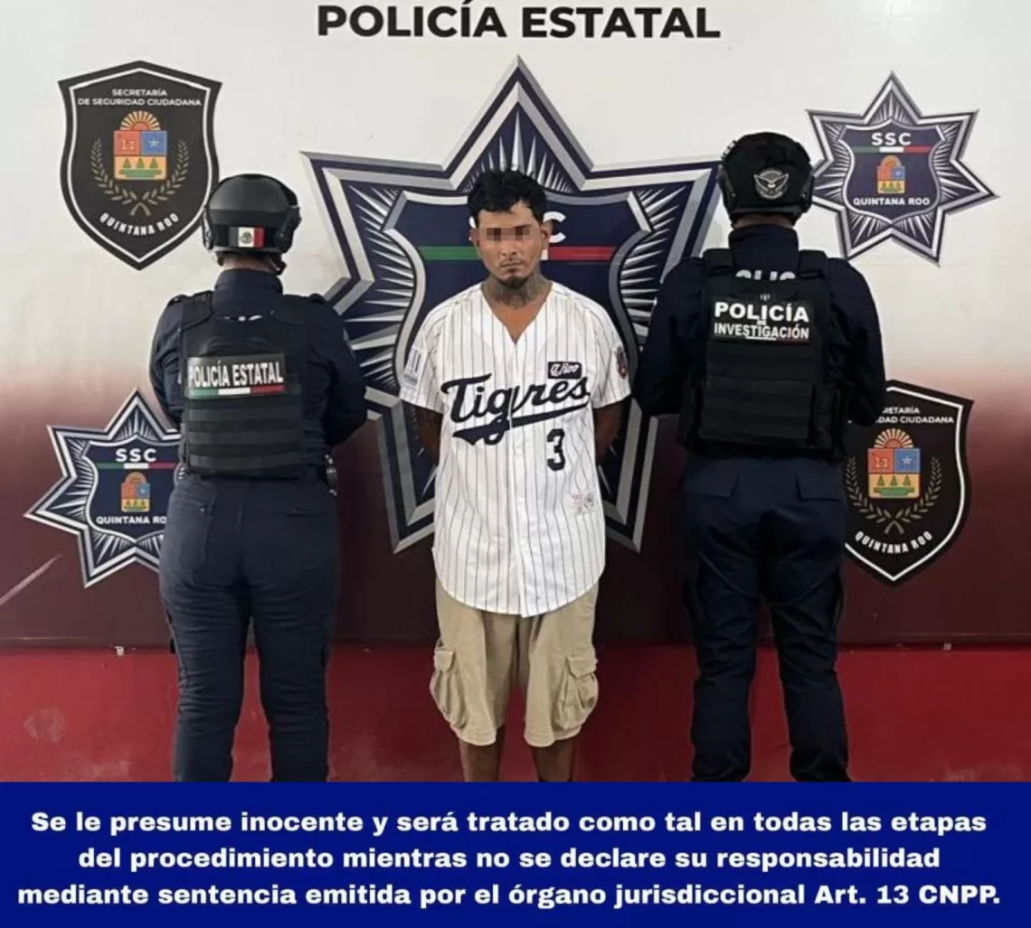 Detienen a motociclista con moto robada tras peligrosa maniobra en Villas Otoch Paraíso