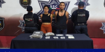 Cae pareja con más de 100 dosis de droga en Rancho Viejo
