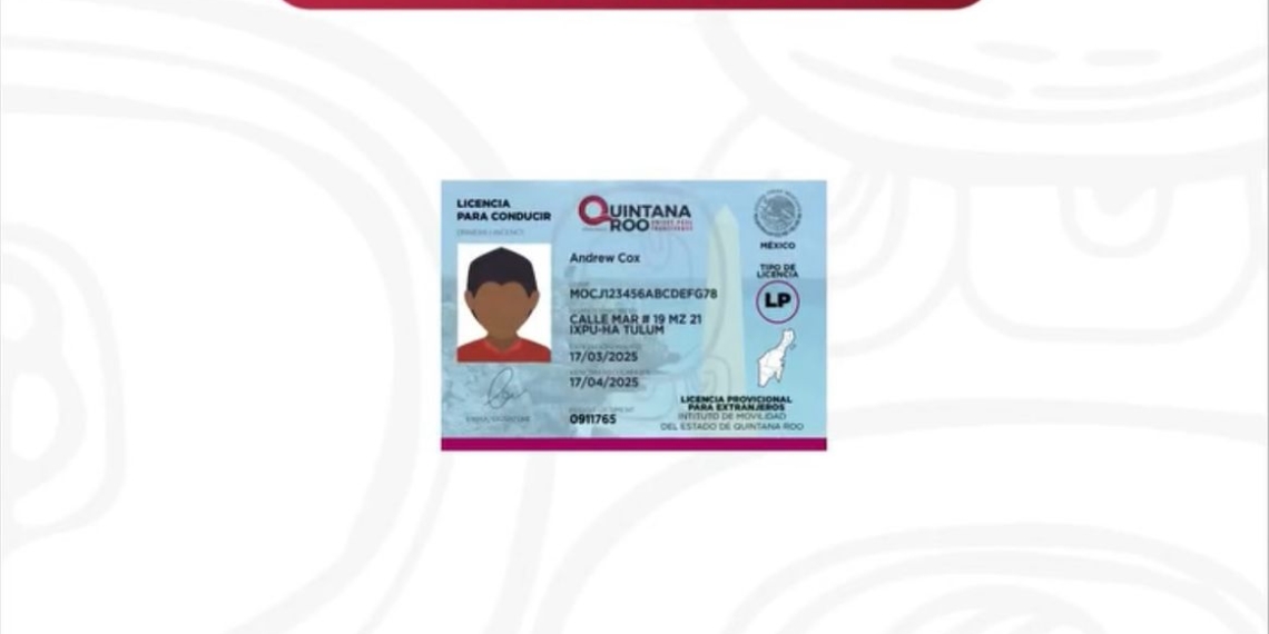 Extranjeros de visita en Q. Roo pueden tramitar licencia provisional para conducir