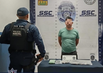 Cae presunto narcomenudista sorprendido con 33 dosis de droga en Playa del Carmen