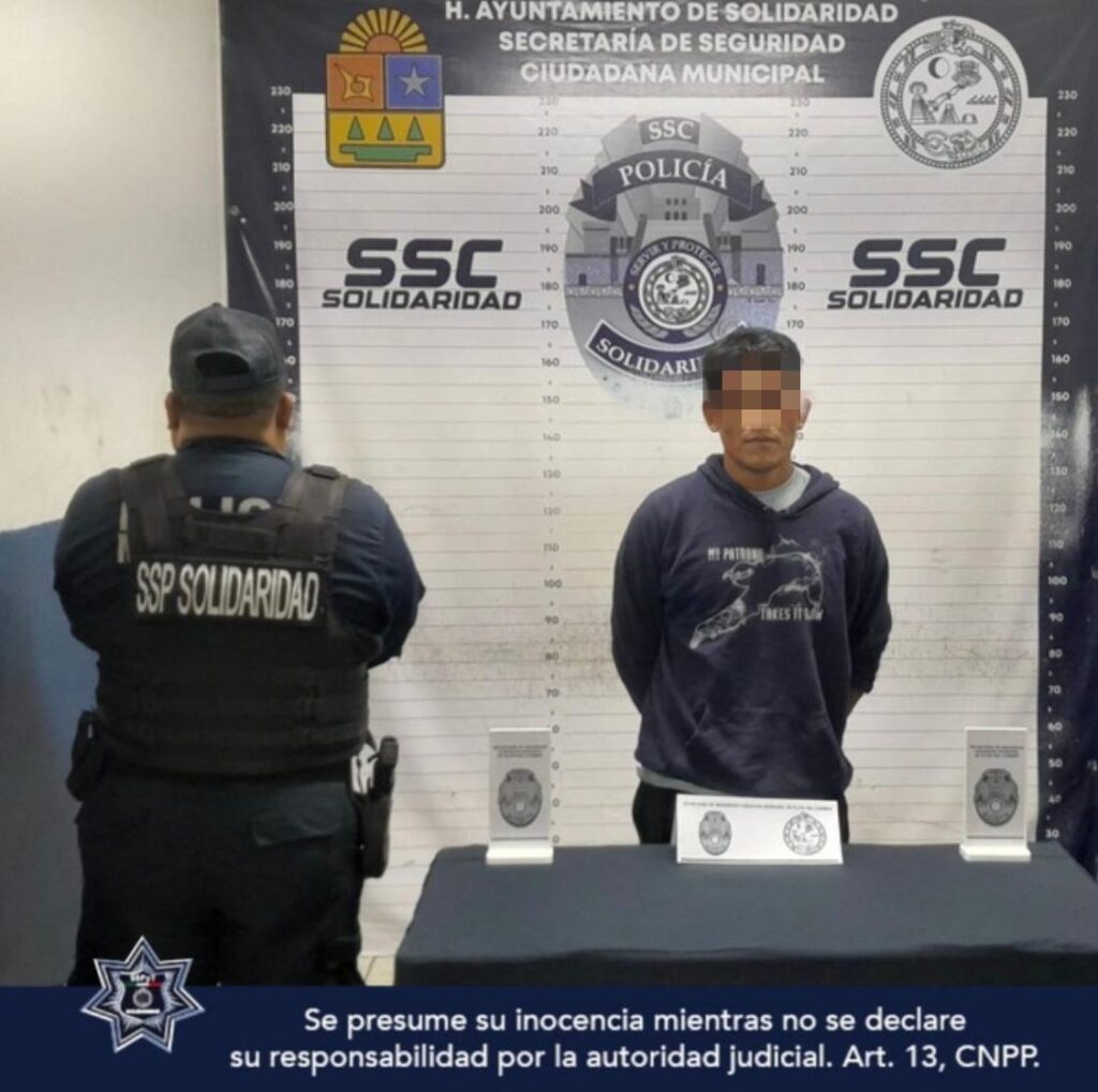 Sujeto detenido por abuso sexual en Playa del Carmen