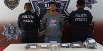 Robó con violencia una tienda y trató de huir en motocicleta