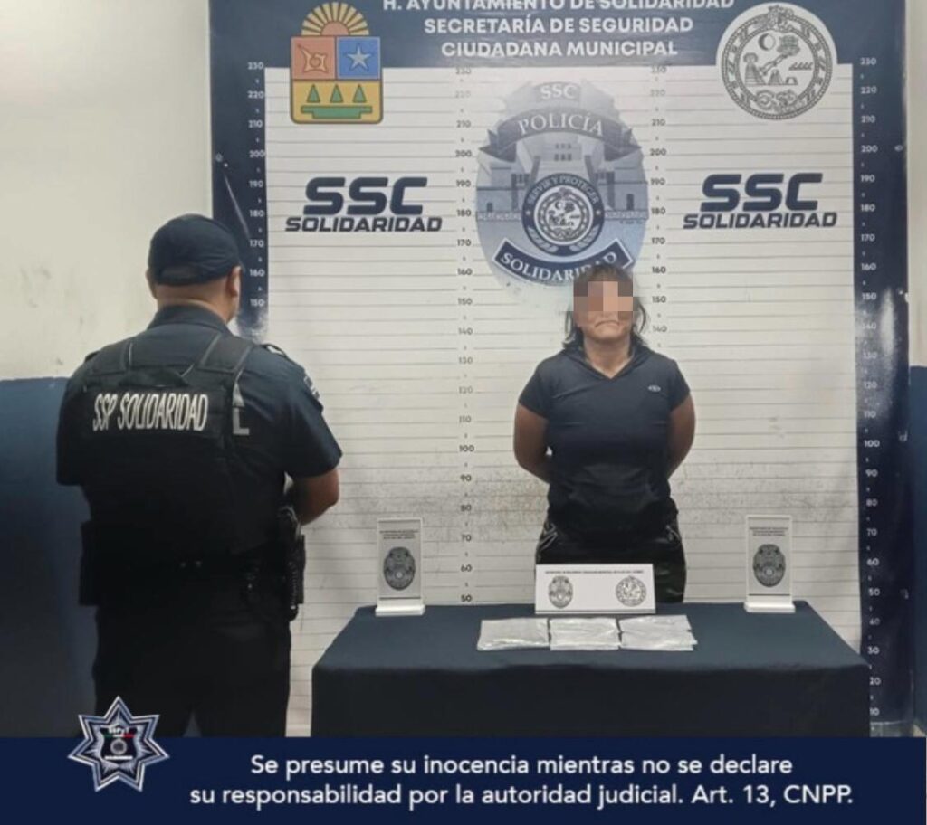 Detienen a mujer en posesión de drogas
