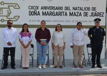 Gobierno de Playa del Carmen rinde homenaje a Margarita Maza de Juárez