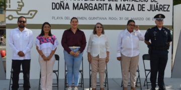 Gobierno de Playa del Carmen rinde homenaje a Margarita Maza de Juárez