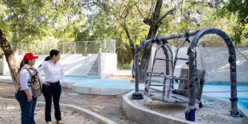 Estefanía Mercado remodela parque de El Pedregal