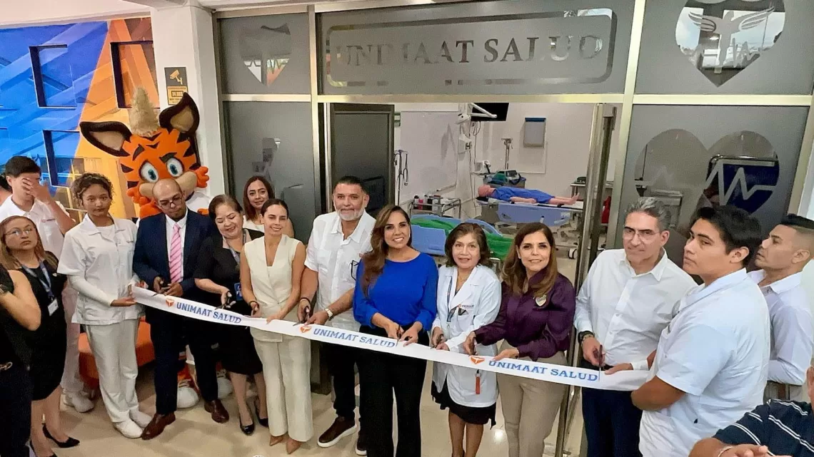 Inaugura Mara Lezama el Centro de Simulación Clínica y licenciatura en Medicina de la universidad Unimaat