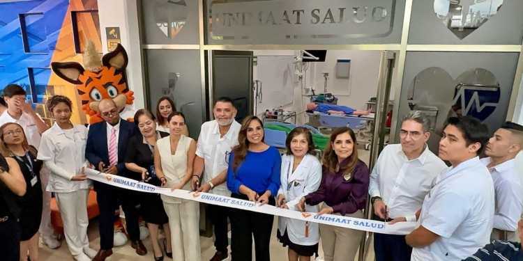 Inaugura Mara Lezama el Centro de Simulación Clínica y licenciatura en Medicina de la universidad Unimaat