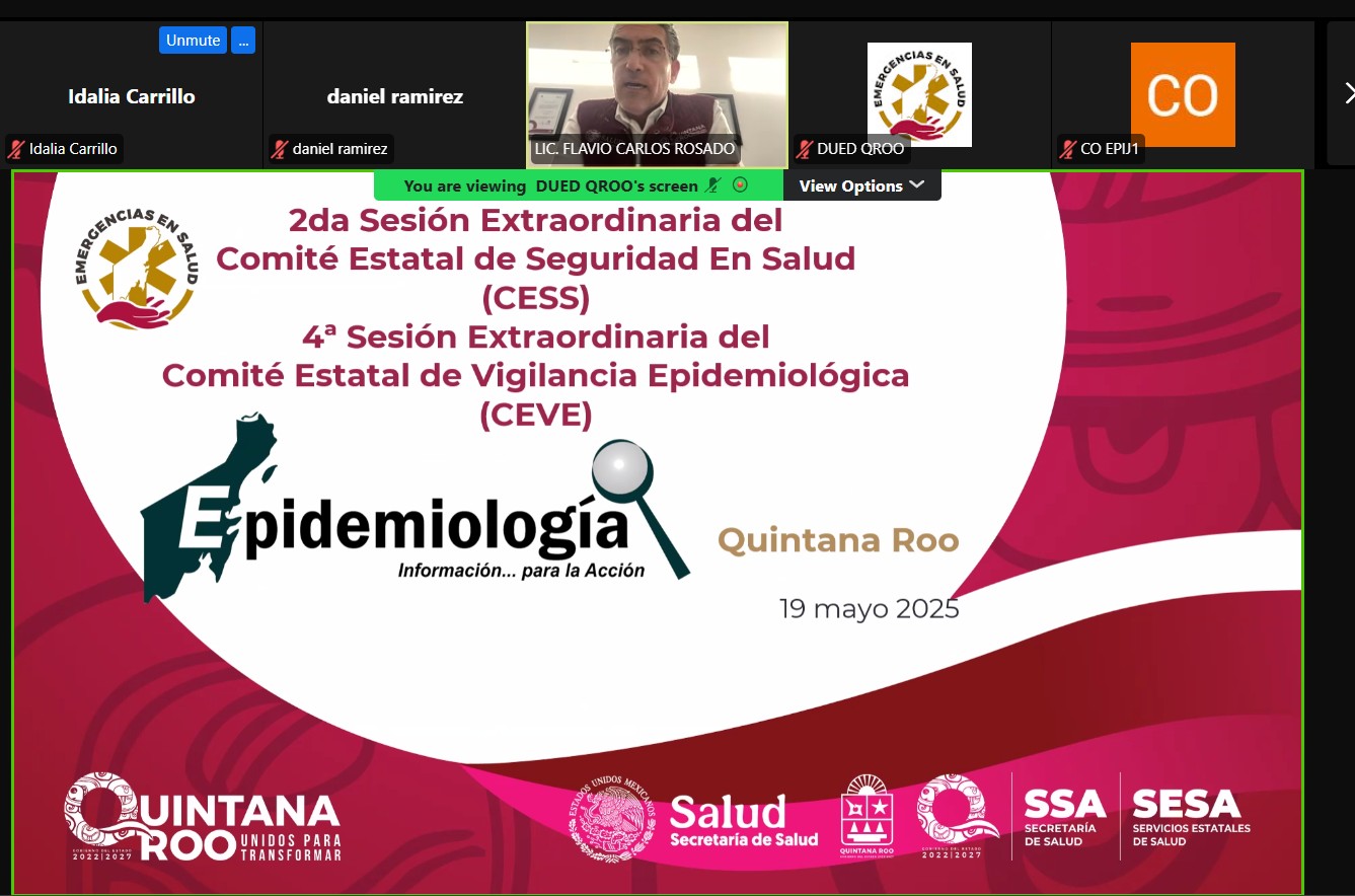Refuerzan vigilancia epidemiológica en Quintana Roo para prevenir brotes