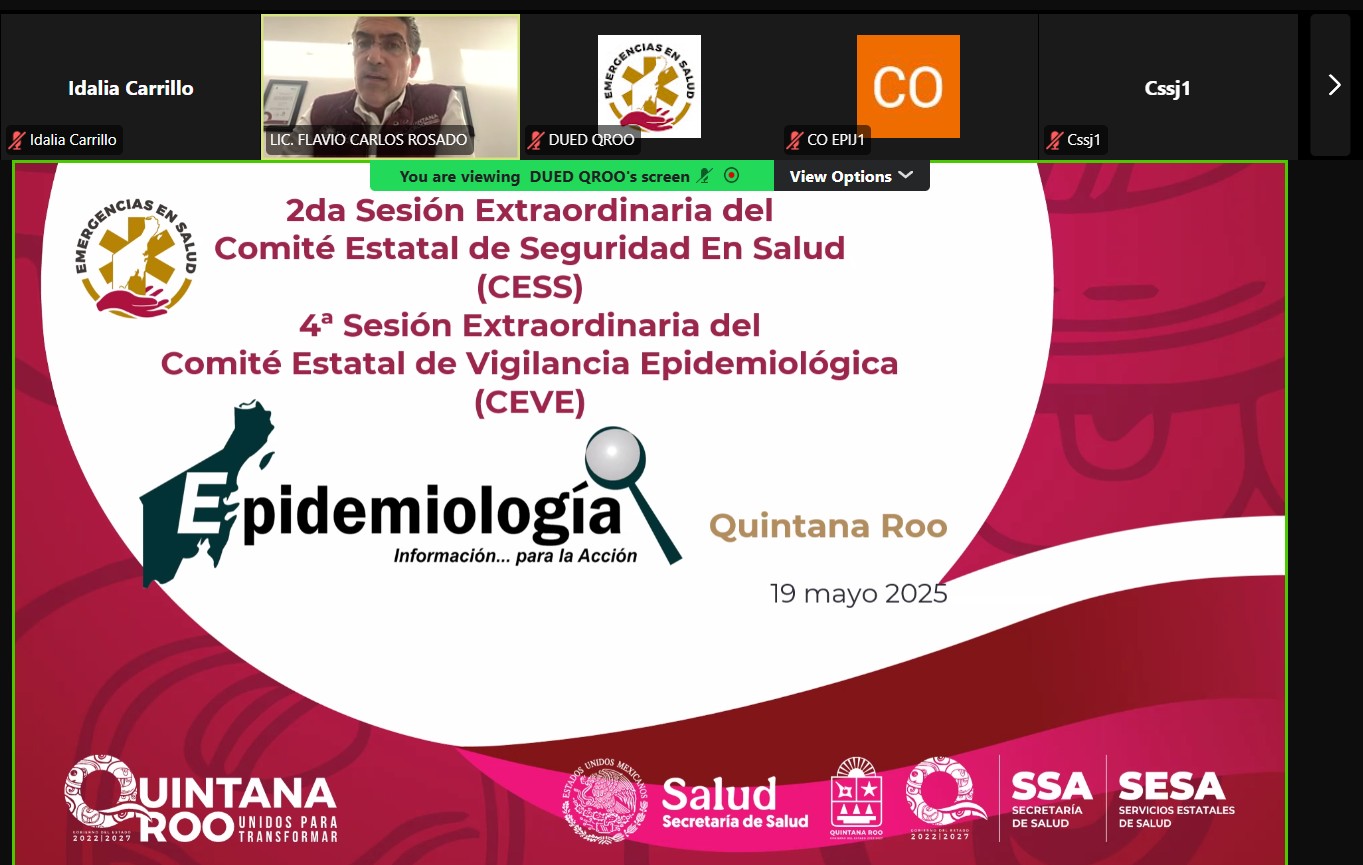 Refuerzan vigilancia epidemiológica en Quintana Roo para prevenir brotes