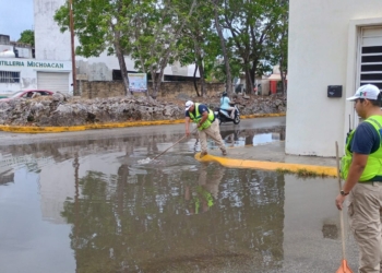 Por lluvias activan “Operativo Tormenta” en Playa del Carmen