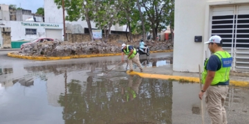 Por lluvias activan “Operativo Tormenta” en Playa del Carmen