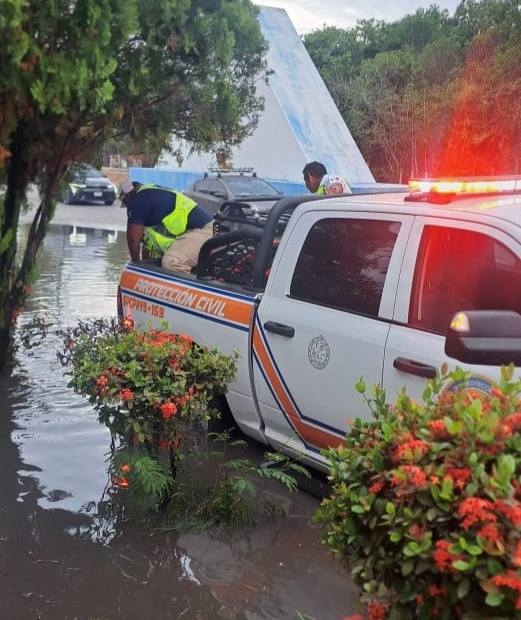 Por lluvias activan “Operativo Tormenta” en Playa del Carmen