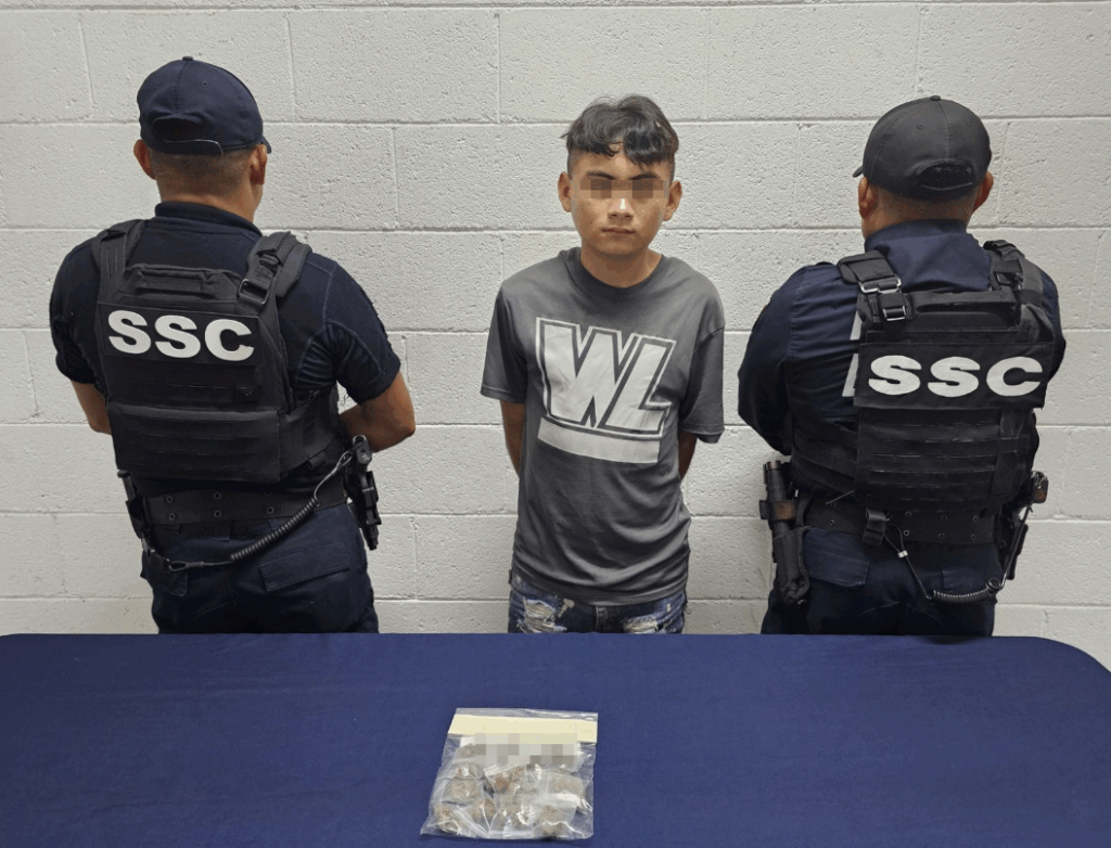 Le encontraron 15 bolsitas con marihuana en Cozumel