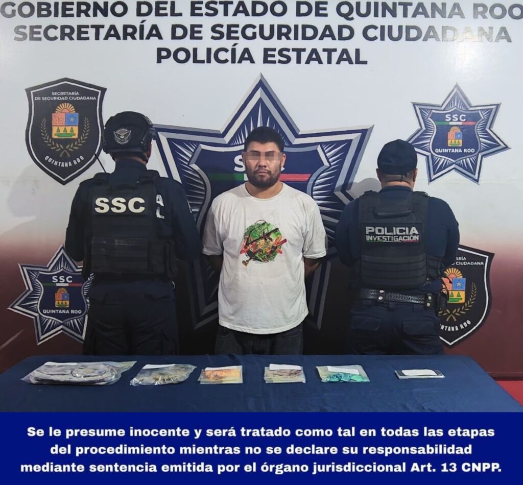 Individuo es sorprendido cuando manipulaba drogas