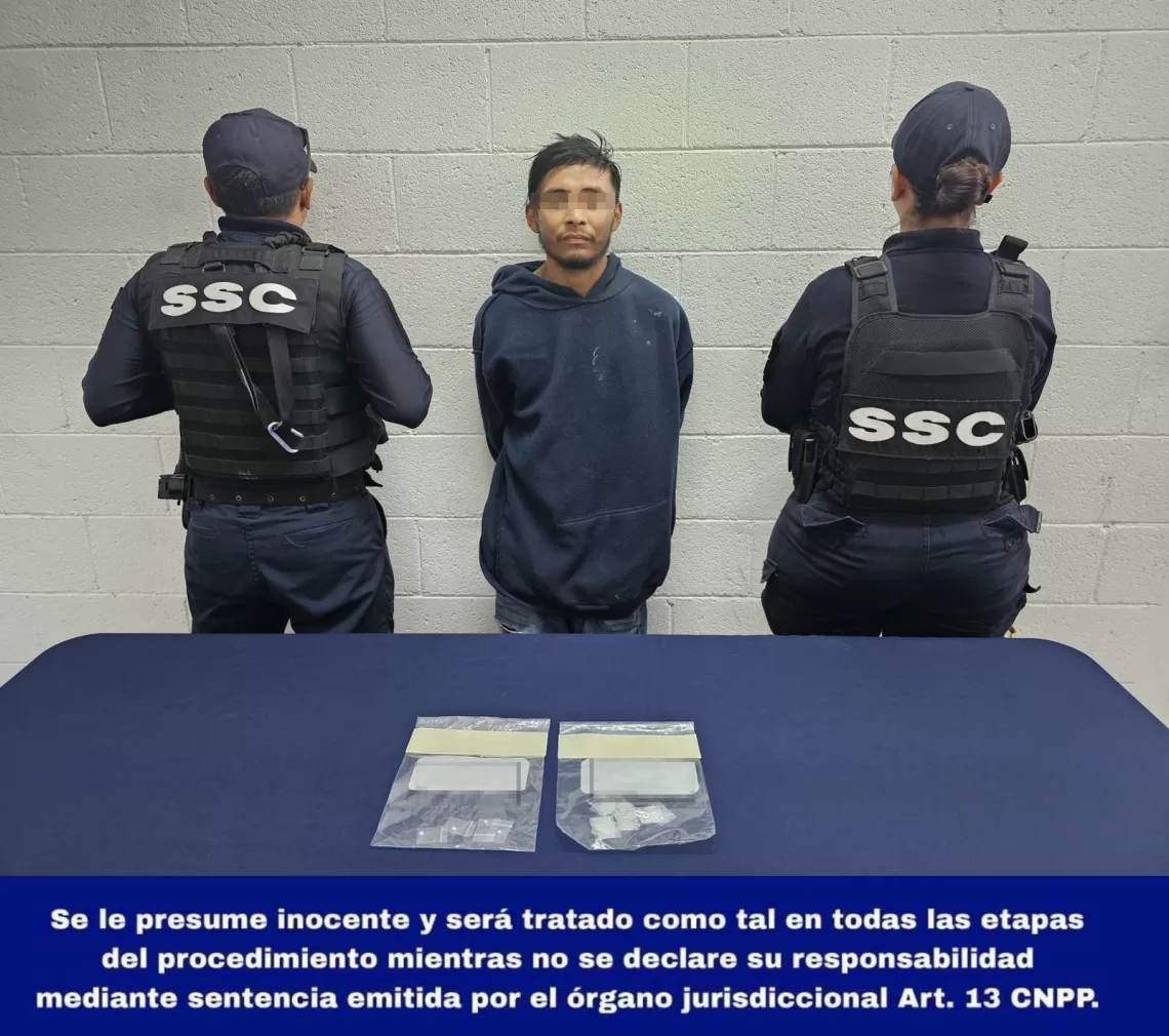 Detienen en Cozumel a un presunto narcomenudista