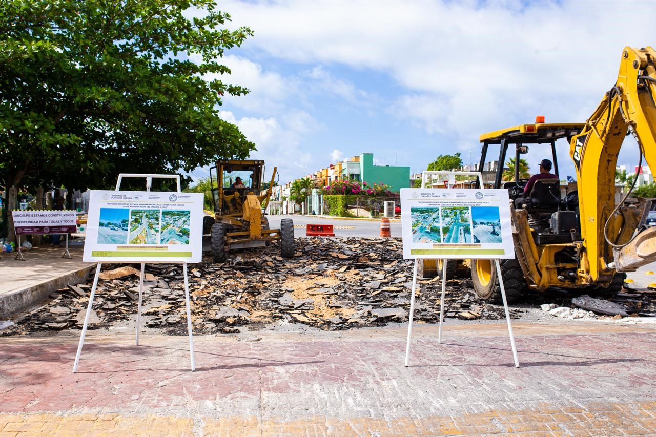 Estefanía Mercado da arranque a histórica repavimentación de la Avenida Mayapán; más de 18 MDP en inversión para beneficiar a más de 30 mil habitantes