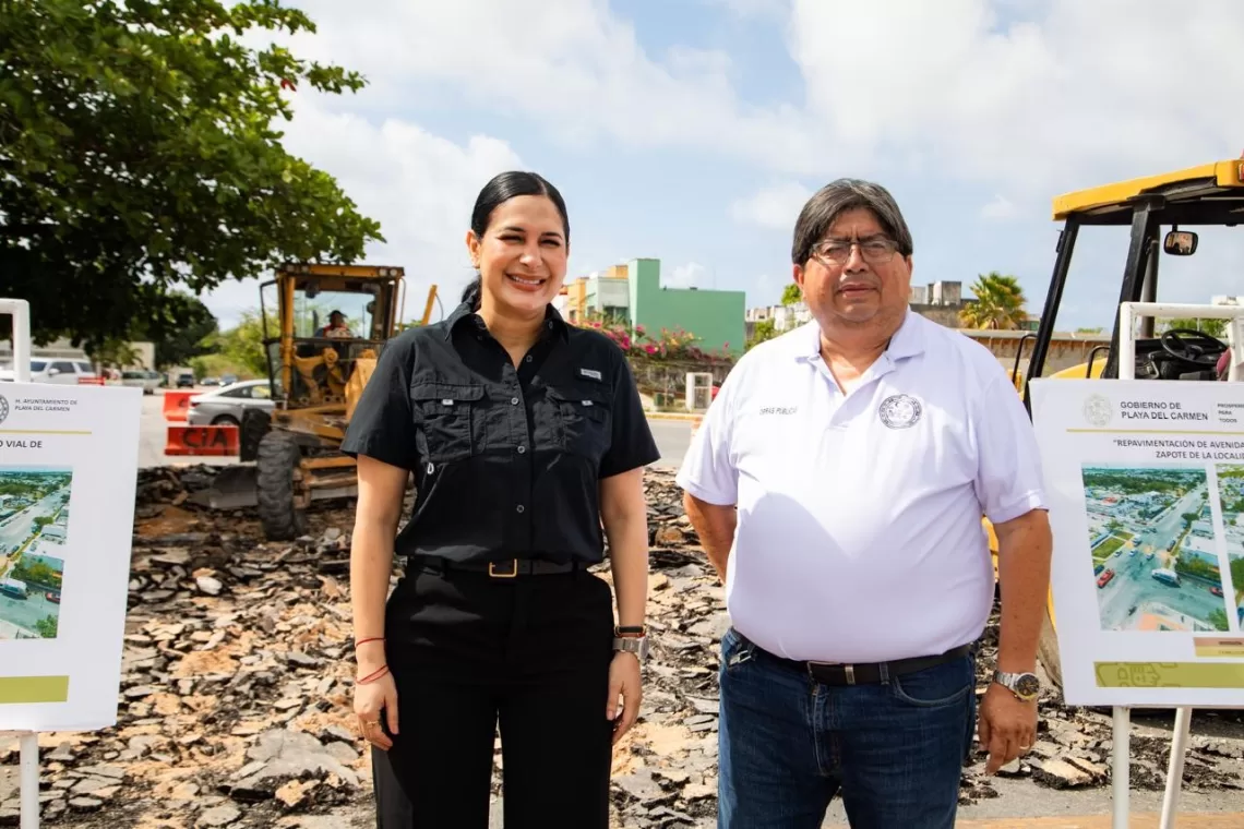 Estefanía Mercado da arranque a histórica repavimentación de la Avenida Mayapán; más de 18 MDP en inversión para beneficiar a más de 30 mil habitantes