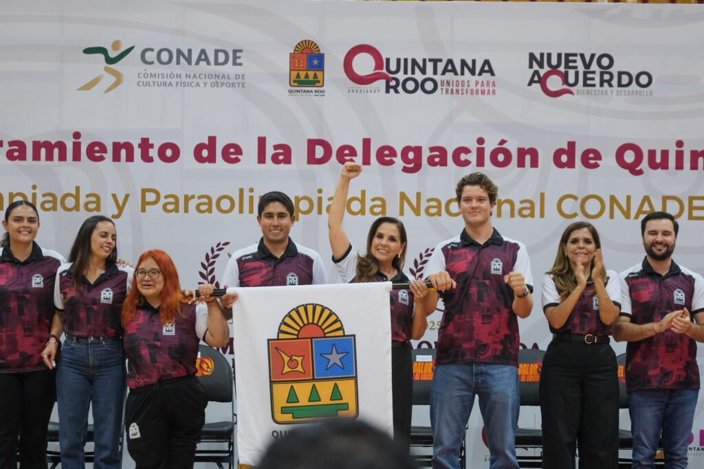 Abandera Mara Lezama a la delegación de 727 atletas que participará en la Olimpiada y Paraolimpiada Nacional CONADE 2025