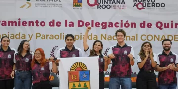 Abandera Mara Lezama a la delegación de 727 atletas que participará en la Olimpiada y Paraolimpiada Nacional CONADE 2025
