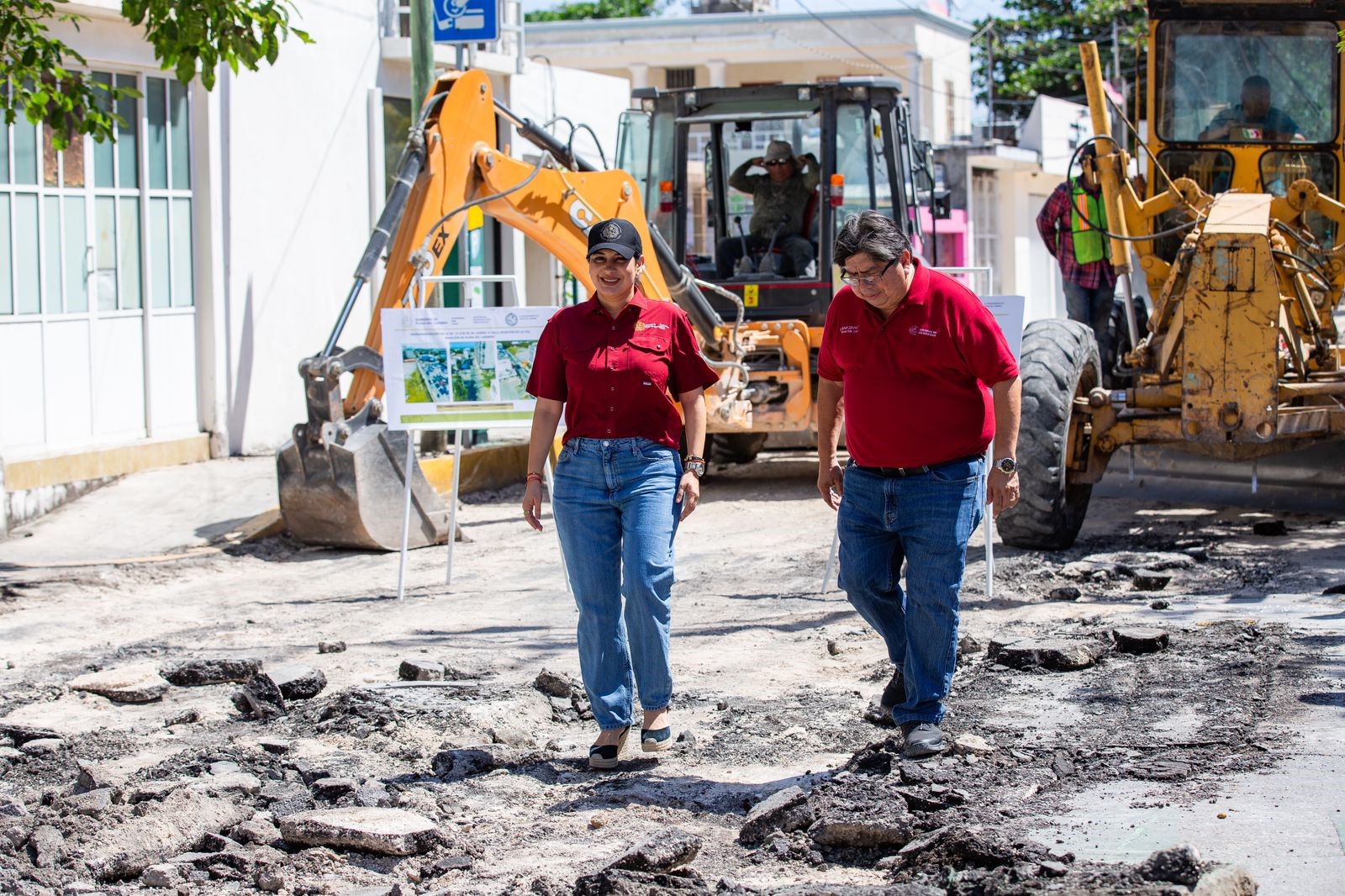 Estefanía Mercado arranca repavimentación histórica en el Centro de Playa del Carmen con inversión superior a 19.9 millones de pesos