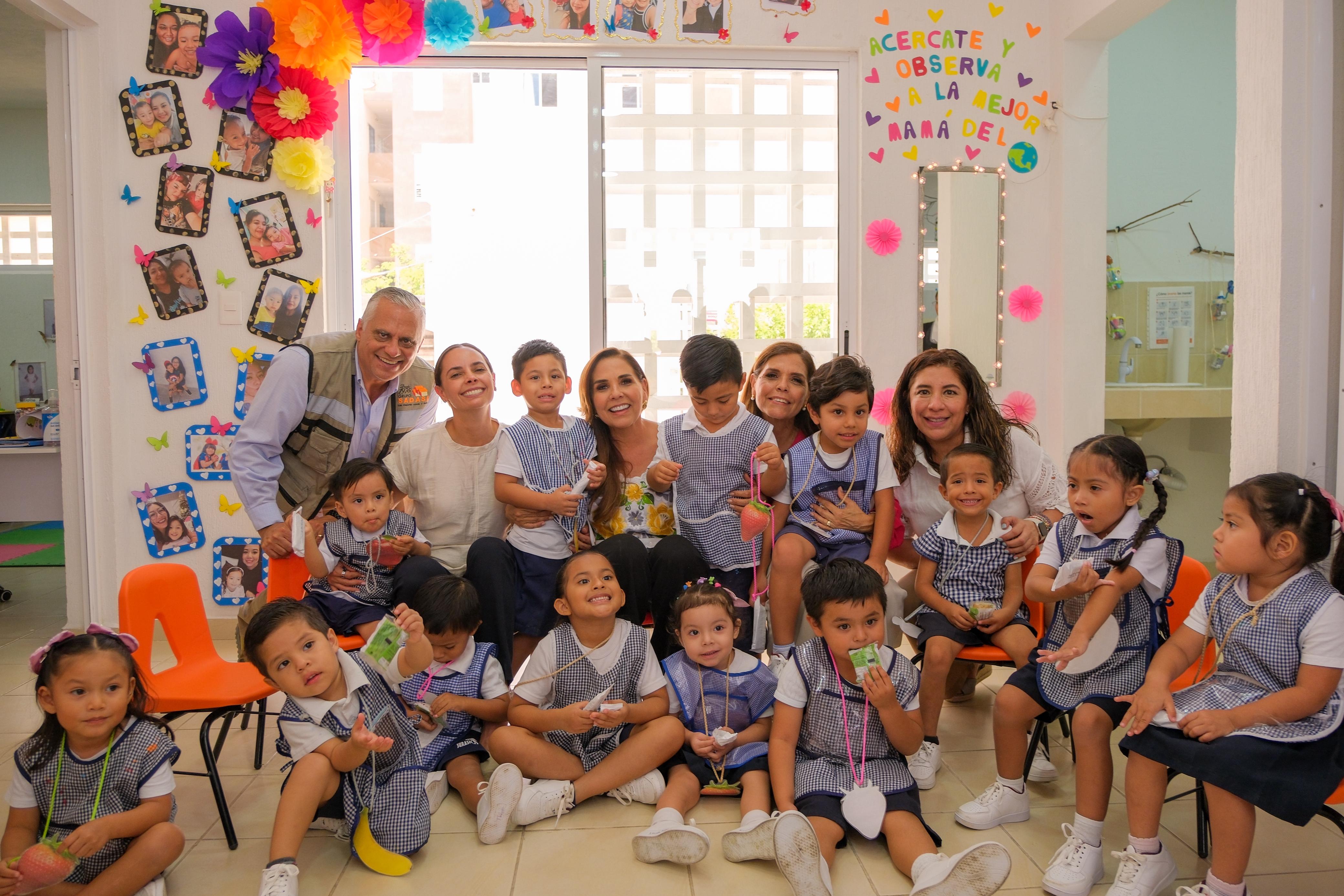 Impulsa Mara Lezama desarrollo integral de la niñez con reapertura de CAI “Estrellita” Prado Norte en Cancún