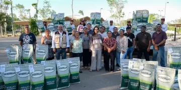 Entrega Mara Lezama 70 ton de semilla mejorada de maíz