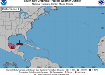 Doble alerta meteorológica para la Península de Yucatán ante posible desarrollo ciclónico