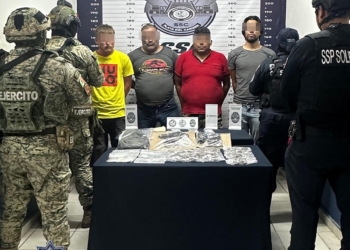 Cuatro detenidos con drogas en la colonia Ejido de Playa del Carmen