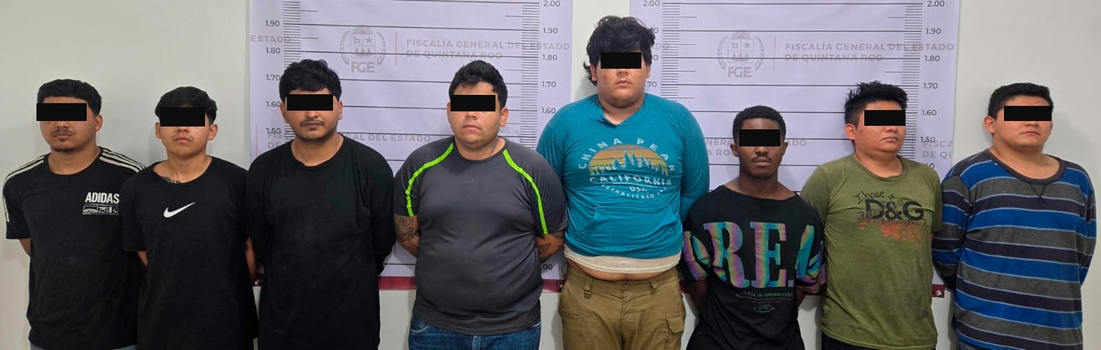 Capturan en Chetumal a 8 peligrosos delincuentes