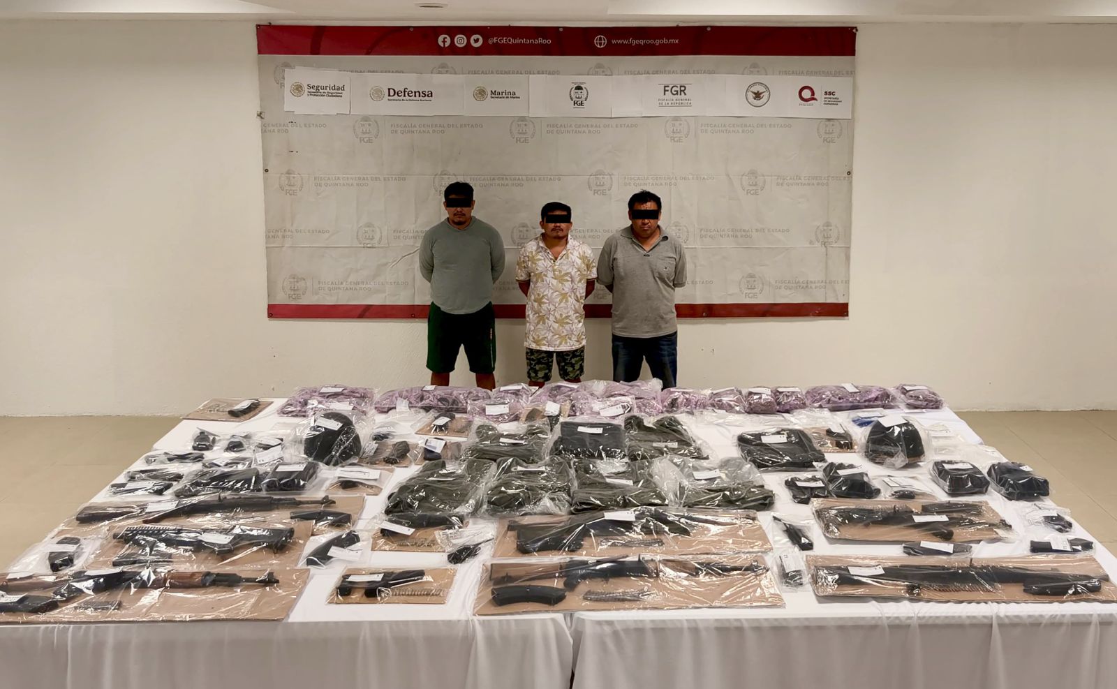 Cae “El Cuervo”, temido líder criminal de Tulum: le decomisan arsenal y droga