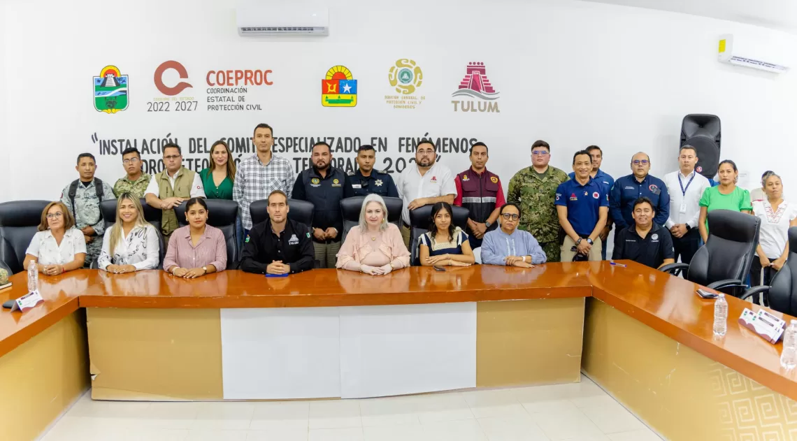 Tulum se declara listo ante huracanes: instalan Comité Especializado y activan protocolos de prevención