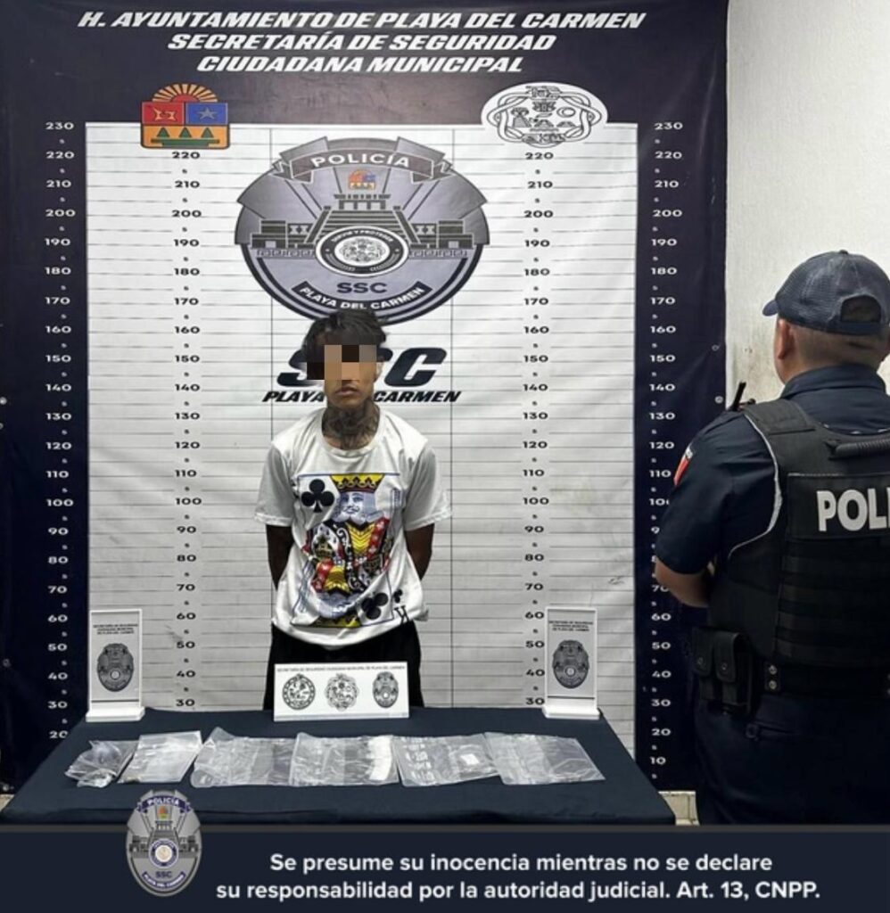 Detenido con droga y cartuchos en Playa