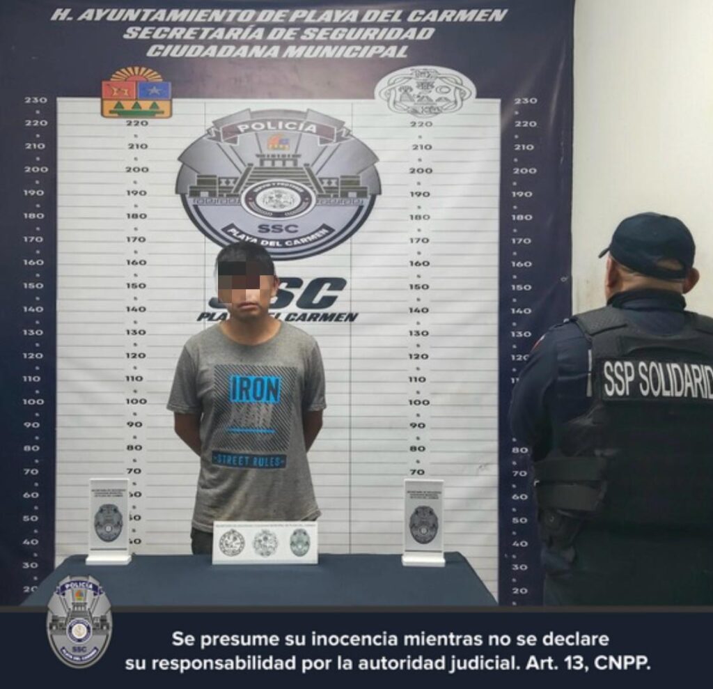 Detienen a hombre por golpear a su pareja mientras sostenía a su bebé
