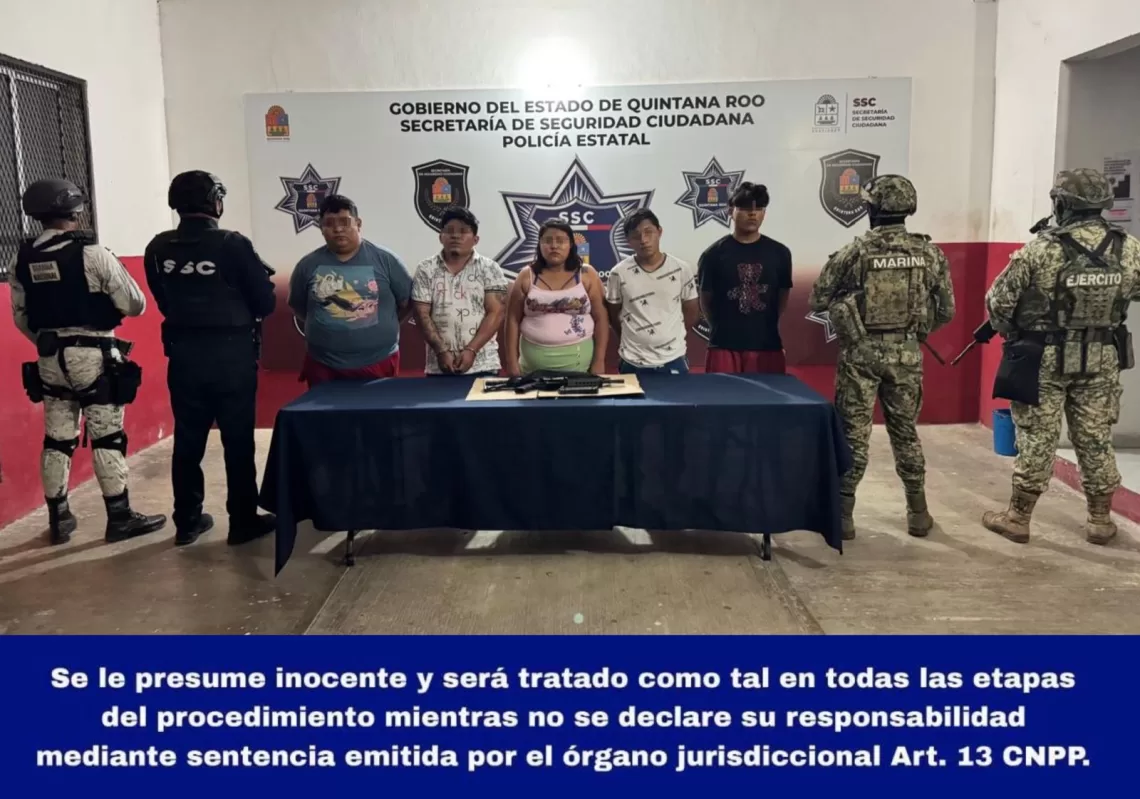 Cinco detenidos por presunto secuestro en Bacalar: víctima fue rescatada tras gritar por ayuda