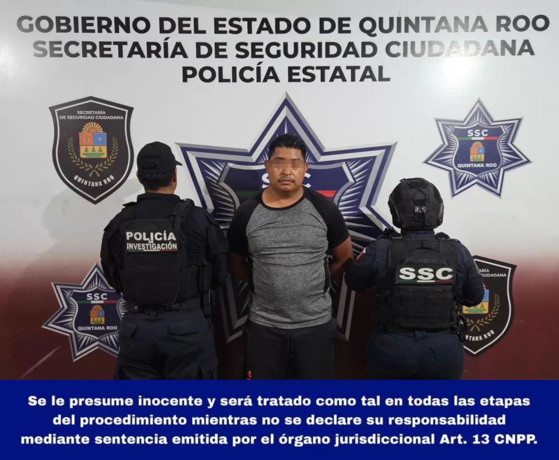 Conductor agresivo es detenido tras evadir alto y golpear a policía en Cancún