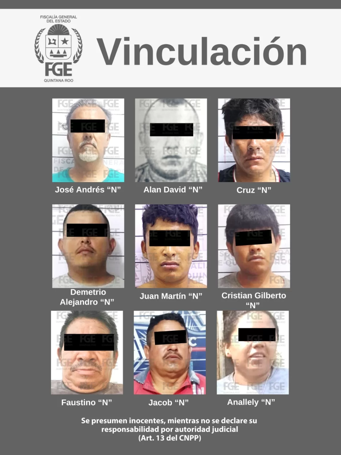 Vinculan a proceso a 9 personas por violencia familiar y lesiones