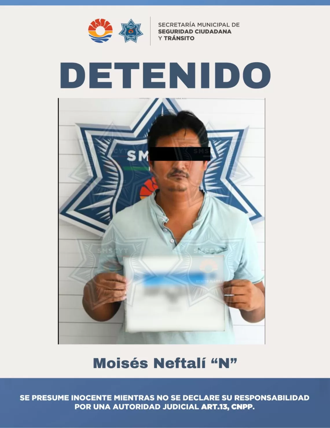 Se desplazaba en un auto robado detenido en Cancún