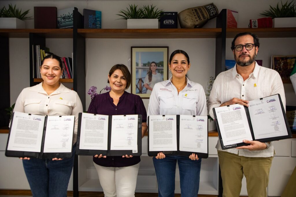 Gobierno de Estefanía Mercado renueva alianza con Unidos por Aitana para respaldar a niñas y niños con cáncer en Playa del Carmen