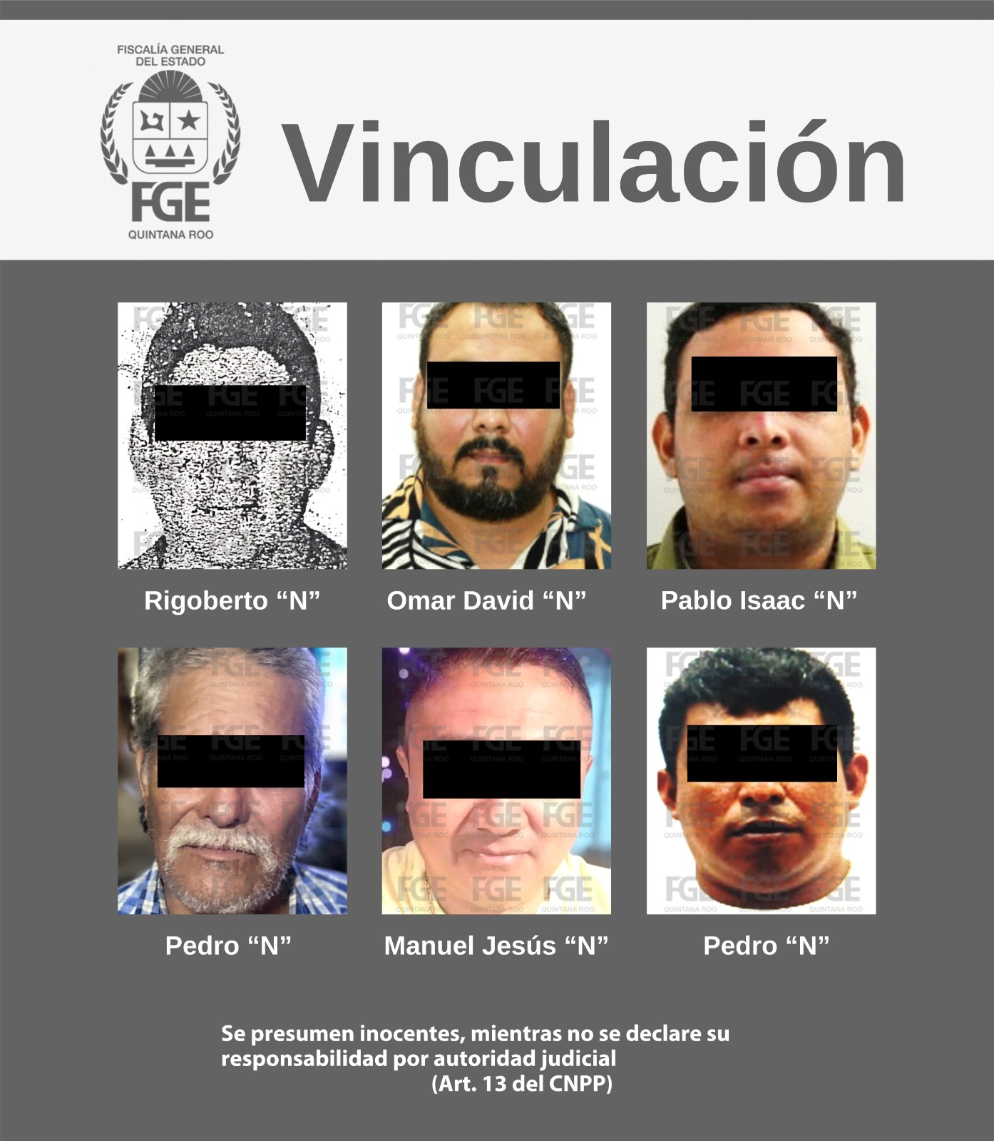 Obtiene FGE una sentencia y seis vinculaciones a proceso