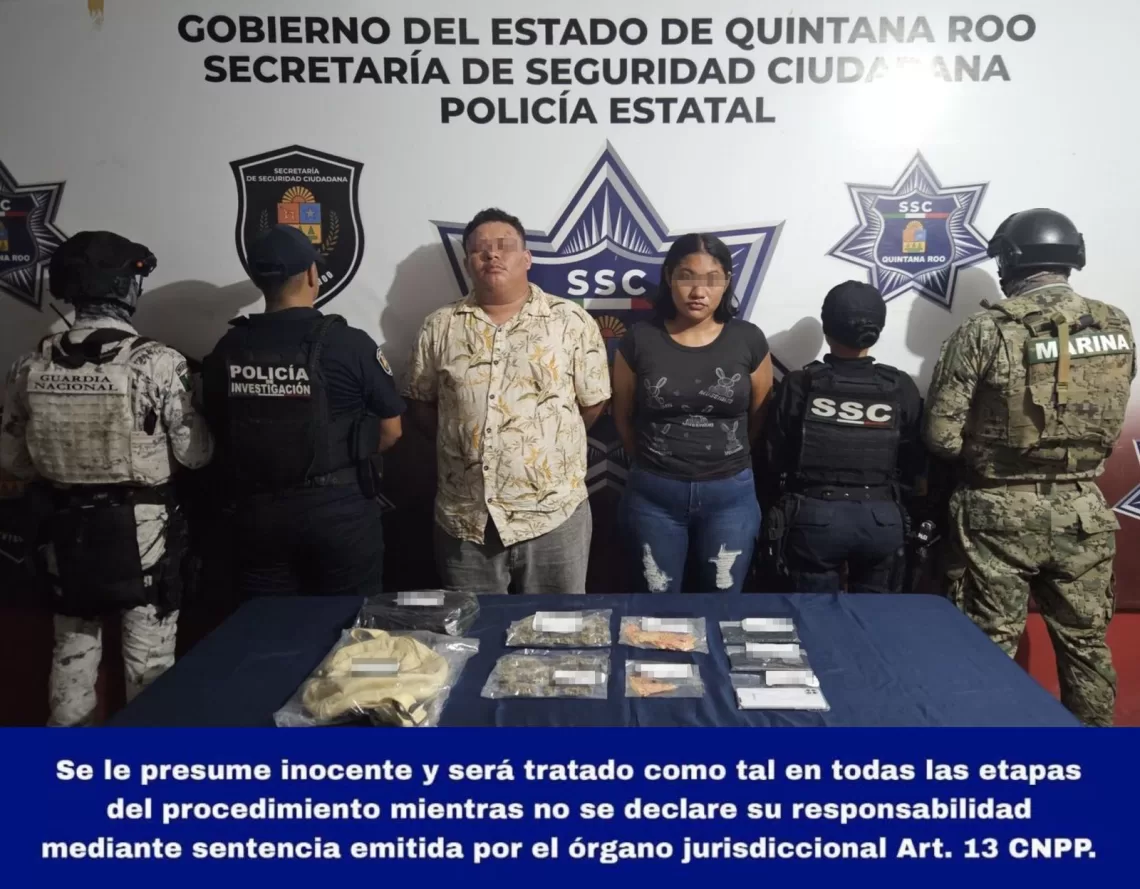 Caen dos narcomenudistas en Cancún