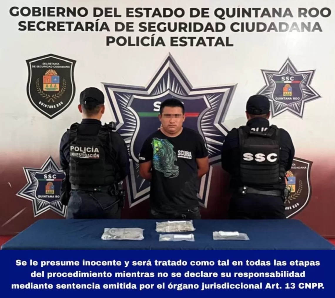 Narcomenudista detenido con mota y cristal en Villas del Mar