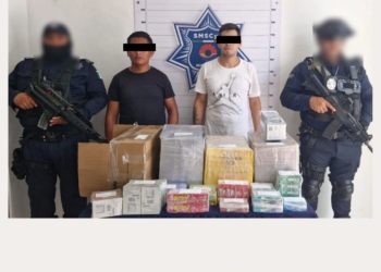 Dos detenidos en Cancún acusados de robo a comercio