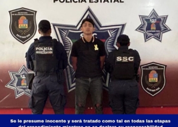 Detienen a presunto narcomenudista en Cancún; portaba marihuana, cristal y un arma de fuego