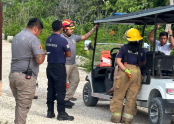 Bomberos evitan tragedia en parque El Jaguar: salvan a mujer en crisis en Tulum